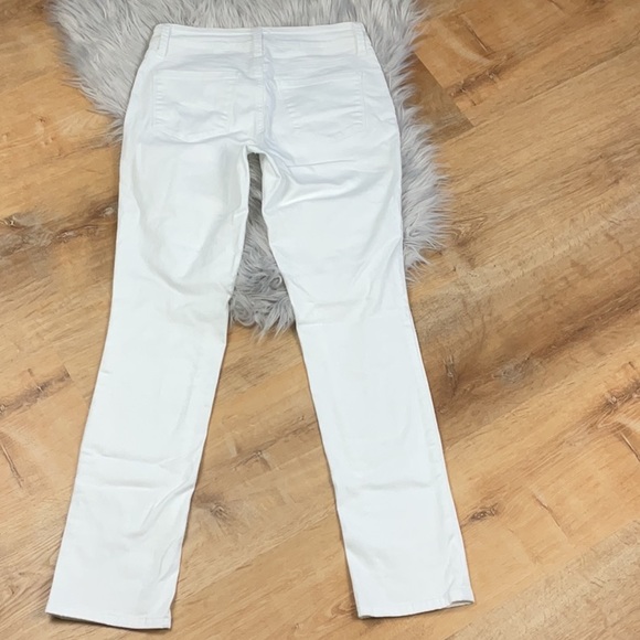 NYDJ Boyfriend Straight Leg White Jean - Picture 4 of 14